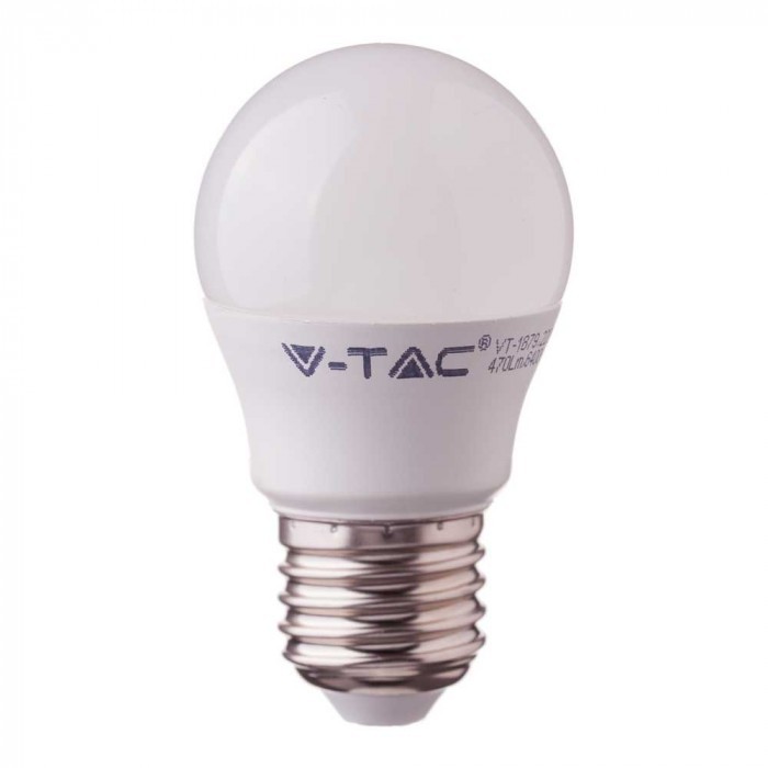 V Tac 5,5W LED lampa Samsung LED chip, G45, E27 V Tac 5,5W LED lampa Samsung LED chip, G45, B22