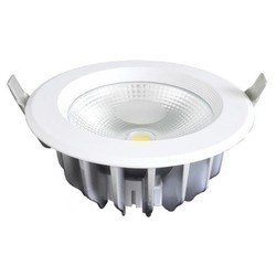 Diverse Lagertömning: V-Tac 10W LED downlight - Hål: Ø12 cm, Mål: Ø13.5 cm, 230V