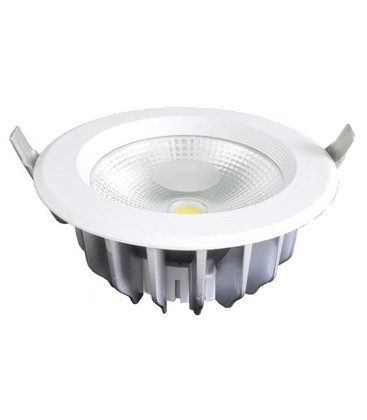 Outlet: V-Tac 10W LED downlight - Hål: Ø12 cm, Mål: Ø13.5 cm, 230V