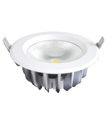 V-Tac 10W LED downlight - Hål: Ø12 cm, Mål: Ø13.5 cm, 230V