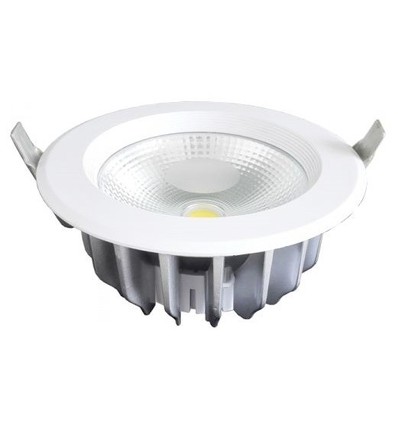 Outlet: V-Tac 10W LED downlight - Hål: Ø12 cm, Mål: Ø13.5 cm, 230V