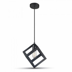 LED takpendel V-Tac geometrisk pendellampa - Svart färg, kub, E27