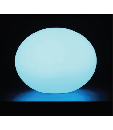V-Tac RGB LED oval boll - Uppladdningsbart, med fjärrkontroll, Ø20 cm