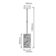 Outlet: V-Tac pendellampa - Matt svart, metal, E27