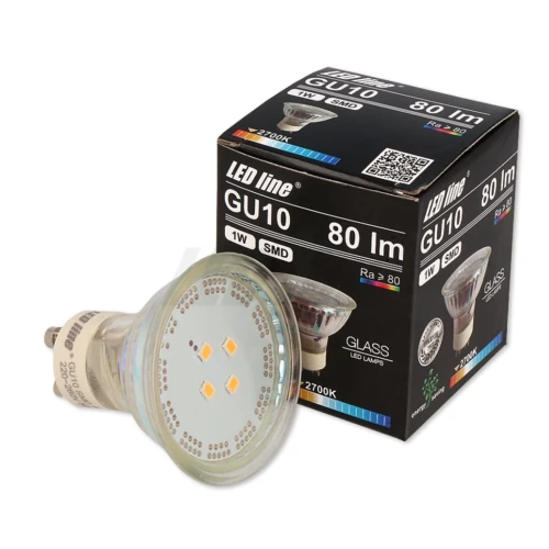 GU10 1W Grön LED-spot