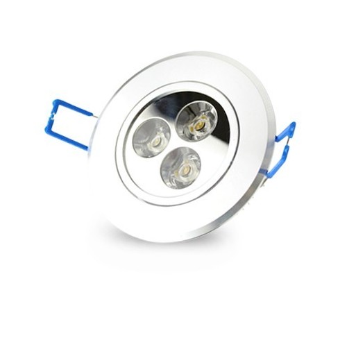 Outlet: 3W downlight - Hål: Ø6,6 cm, Mål: Ø8 cm, 4 cm hög, 24V