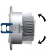 Outlet: 3W downlight - Hål: Ø6,6 cm, Mål: Ø8 cm, 4 cm hög, 24V