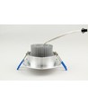 Outlet: 3W downlight - Hål: Ø6,6 cm, Mål: Ø8 cm, 4 cm hög, 24V