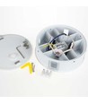 Outlet: V-Tac 4W LED vit vägglampa - Rund, IP65 utomhusbruk, 230V, inkl. ljuskälla