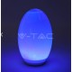 V-Tac RGB+W LED æg - Solcelle, Ø18,8 cm