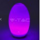 V-Tac RGB+W LED æg - Solcelle, Ø18,8 cm