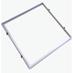 Stora paneler Infälld ram för 60x60 LED panel - Perfekt för Troldtekt och gips, vit kant