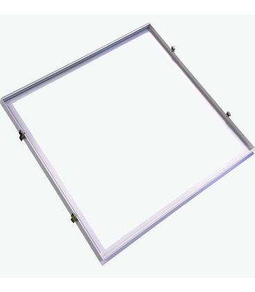 Infälld ram för 60x60 LED panel - Perfekt för Troldtekt och gips, vit kant