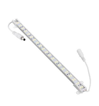 0,5 meter vattentät aluprofil - 24V, 8W LED, IP65, med plugg