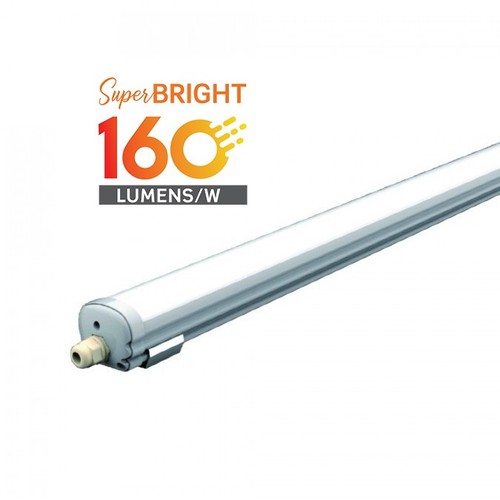 V-Tac vattentät 32W LED armatur - 150 cm, 160 lm/W, IP65, länkbar, 230V