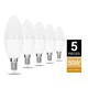 Outlet: EN: LED A5 C37 E14 7W 3000K