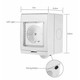 Lagertömning: V-Tac Smart Home vattentät Wifi kontaktströmbrytare - Fungerar med Google Home, Alexa och smartphones, 230V