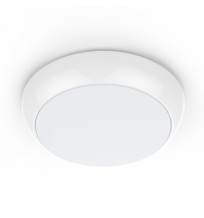 V-Tac 15W LED takarmatur - Mikrovågssensor, skymningssensor, nattbelysning, IP65, inkl. ljuskälla