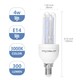 Outlet: EN: LED B5 T3 2U 4W E14 3000K