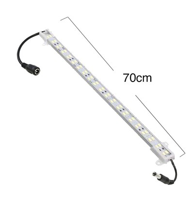 Trappa aluminium profil med LED strip - 70 cm, 4W, 24V, IP65, med kontakt