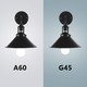 Outlet: EN: LED A5 A60 BIG ANGLE E27 9W 3000K