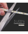5m 11W/m stänkskyddad LED-strip - 12V DC, IP65, 60 LED per meter