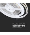 5m 11W/m stänkskyddad LED-strip - 12V DC, IP65, 60 LED per meter
