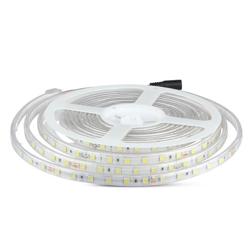 V-Tac 9W/m stänksäker LED strip - 5m, IP65, 24V, 60 LED per. meter