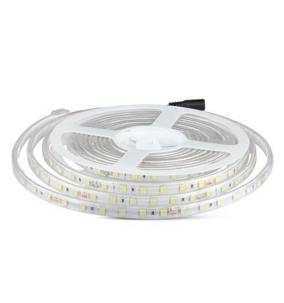 5m 9W/m stänksäker LED-strip - 24V DC, IP65, 60 LED per meter
