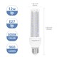 Outlet: EN: LED B5 T3 3U 12W E27 3000K