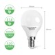 Outlet: EN: LED A5 G45 BIG ANGLE E14 4W 3000K