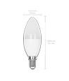 Outlet: EN: LED A5 C37 E14 4W 3000K