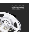 V-Tac 7,2W/m LED strip 8mm bred - 5m, 120 LED per. meter