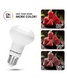 Outlet: EN: LED A5 R63 E27 9W 3000K