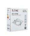 V-Tac downlight - Vit, 17,4 x 17,4 cm, G53 AR111