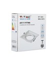 V-Tac downlight - Vit, 17,5 x 17,5 cm, G53 AR111