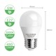 Outlet: EN: LED A5 G45 BIG ANGLE E27 6W 3000K