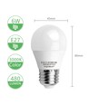 Outlet: EN: LED A5 G45 BIG ANGLE E27 6W 3000K