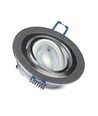 Downlight kit utan ljuskälla - Hål: Ø7,5 cm, Mål: Ø9,1 cm, borstad aluminium, välj MR16 eller GU10 sockel