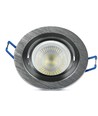 Downlight kit utan ljuskälla - Hål: Ø7,5 cm, Mål: Ø9,1 cm, borstad aluminium, välj MR16 eller GU10 sockel