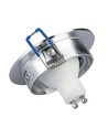 MR16 eller GU10 Downlight-kit - Utan ljuskälla, borstad aluminium, Hål: Ø7,5 cm, Mått: Ø9,1 cm