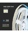 V-Tac 18W/m LED strip hög lumen - 5m, IP20, 240LED