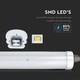 V-Tac vattentät 60cm länkbar LED-armatur - 18W, IP65, 230V