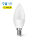 Outlet: EN: LED A5 C37 E14 9W 3000K