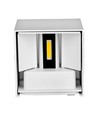 5W LED vägglampa - IP65 utomhus, vit, fyrkantig, justerbar spridning, inkl. ljuskälla
