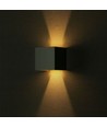 5W LED vägglampa - IP65 utomhus, fyrkantig, grå, justerbar spridning, inkl. ljuskälla