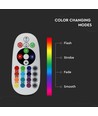 V-Tac 6W RGB LED lampa - Med RF fjärrkontroll, E27