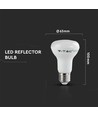 V-Tac 8W LED spotlight - Samsung LED chip, R63, E27