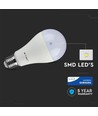 V-Tac 17W LED lampa - Samsung LED chip, A65, E27