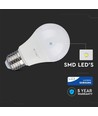 V-Tac 9W LED lampa - Samsung LED chip, A58, E27